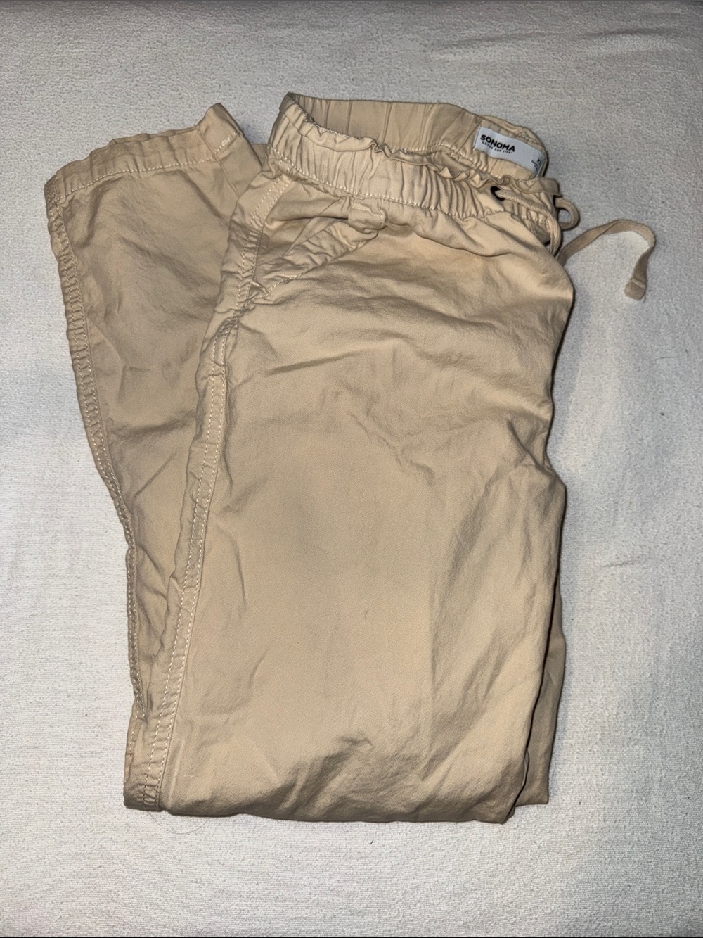 Sonoma Women’s Drawstring Chinos in Tan